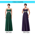 Kate Kasin de longitud completa de espagueti correas de gasa largo verde oscuro Evening Prom Party Dress 8 Tamaño EE.UU. 2 ~ 16 KK000184-1